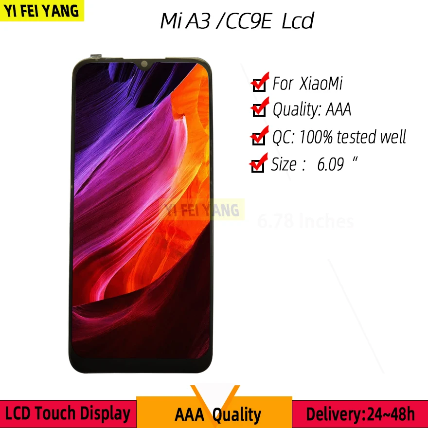 Oled дисплей 5 шт./лот 6 39 дюйма 100% для Xiaomi Mi 9T OLED сенсорный экран дигитайзер Запчасти