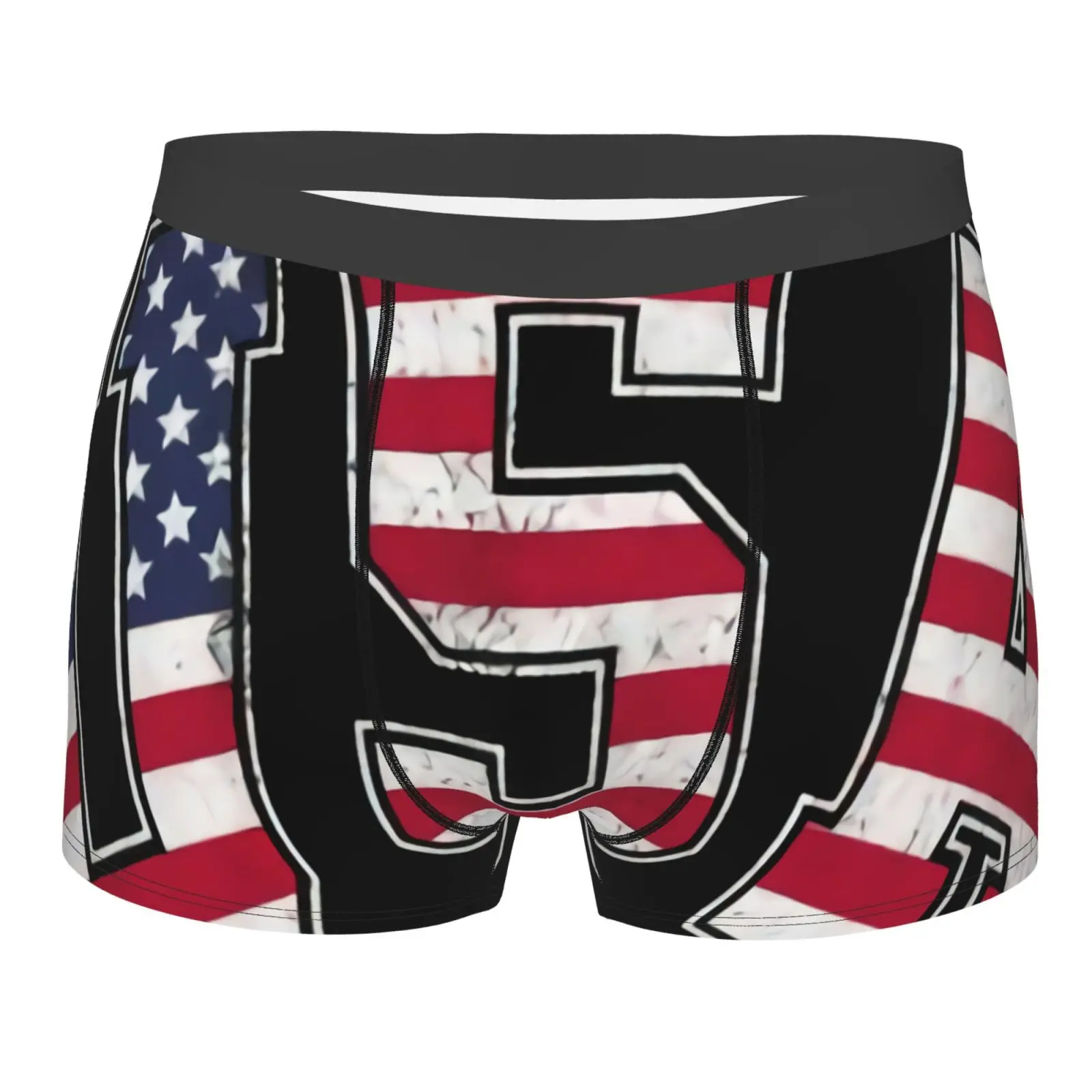 

Мужское нижнее белье с американским флагом и надписью в уличном стиле, эластичное нижнее белье с карманами, сексуальное мужское нижнее бель...