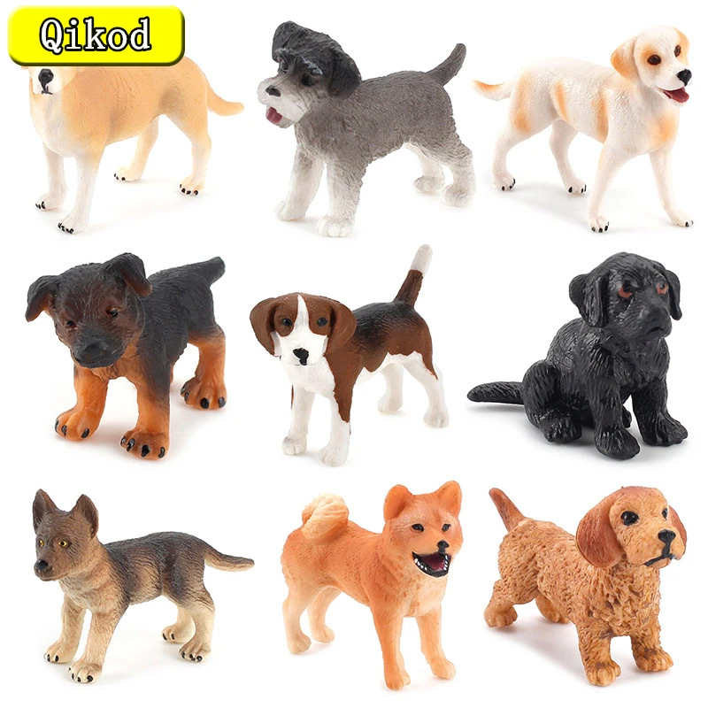 News Simulation Pet dogs models Husky Dog Golden Retriever Puppy Labrador Beagle Shiba Inu Kids Educational Toys Children Gifts