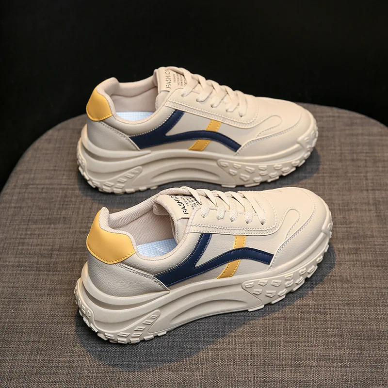 

Women Vulcanized Shoes Platform Shoes For Women 2023 Solid Color Suede Womens Sneakers Comfortable Casual Zapatillas Footwear