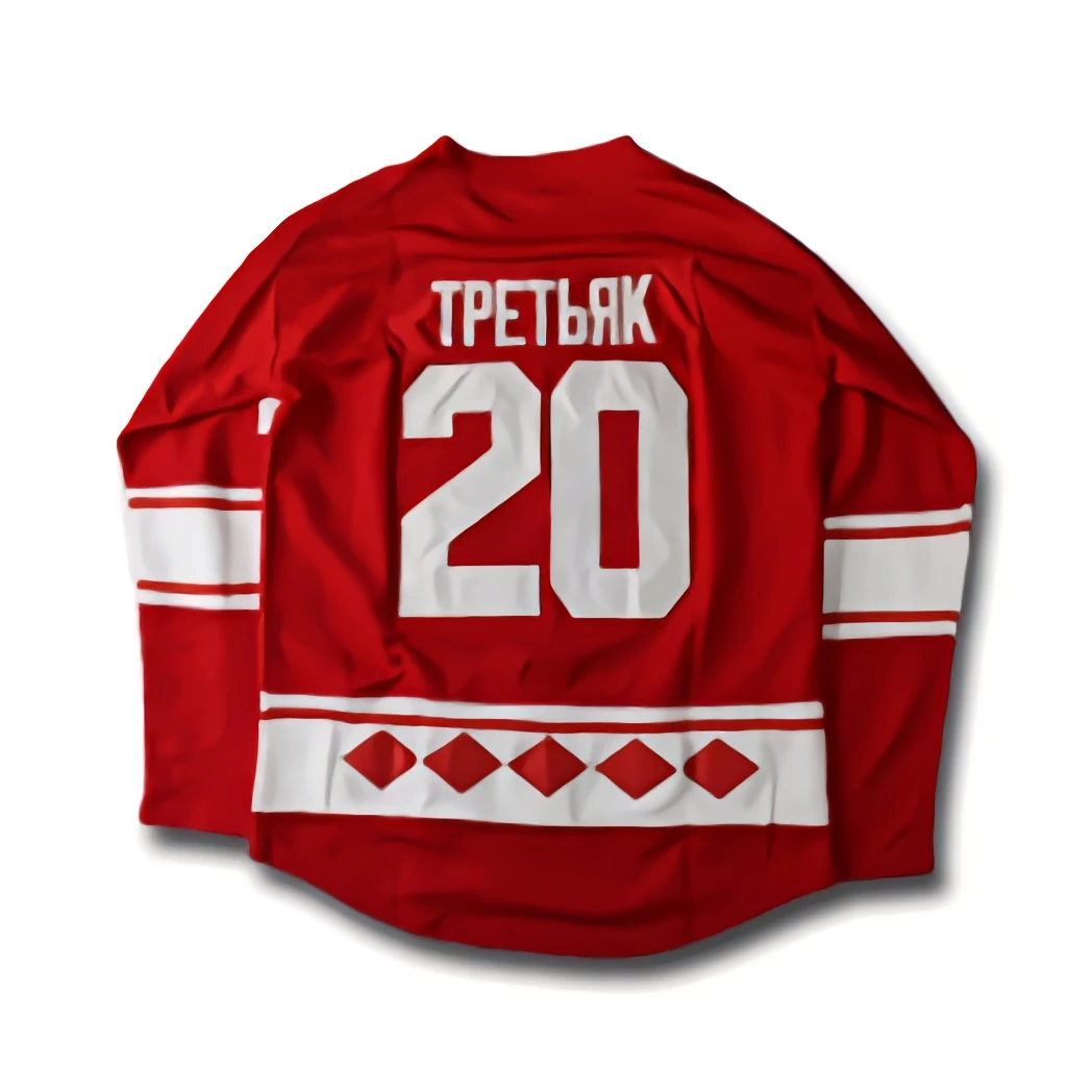 Ice Hockey Tpetbrk #20 Cccp Men Red Hockey Jersey