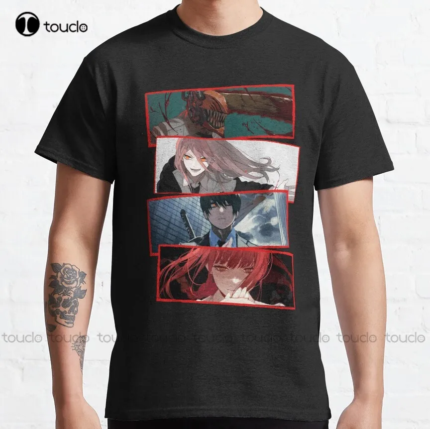 

Футболка унисекс с принтом бензопилы, Классическая тренировочная рубашка с принтом, подходит для мужчин, подростков