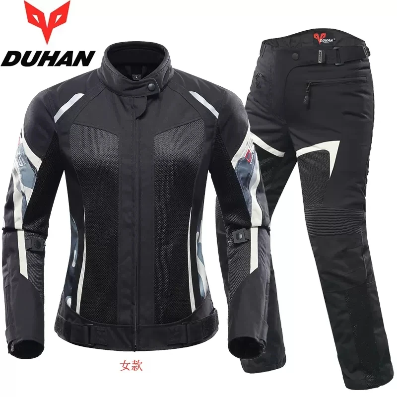 

DUHAN Women Motorcycle Jacket Protective Gear Summer Breathable Mesh Jaqueta Motociclista Motorbike Motocross Racing Clothes