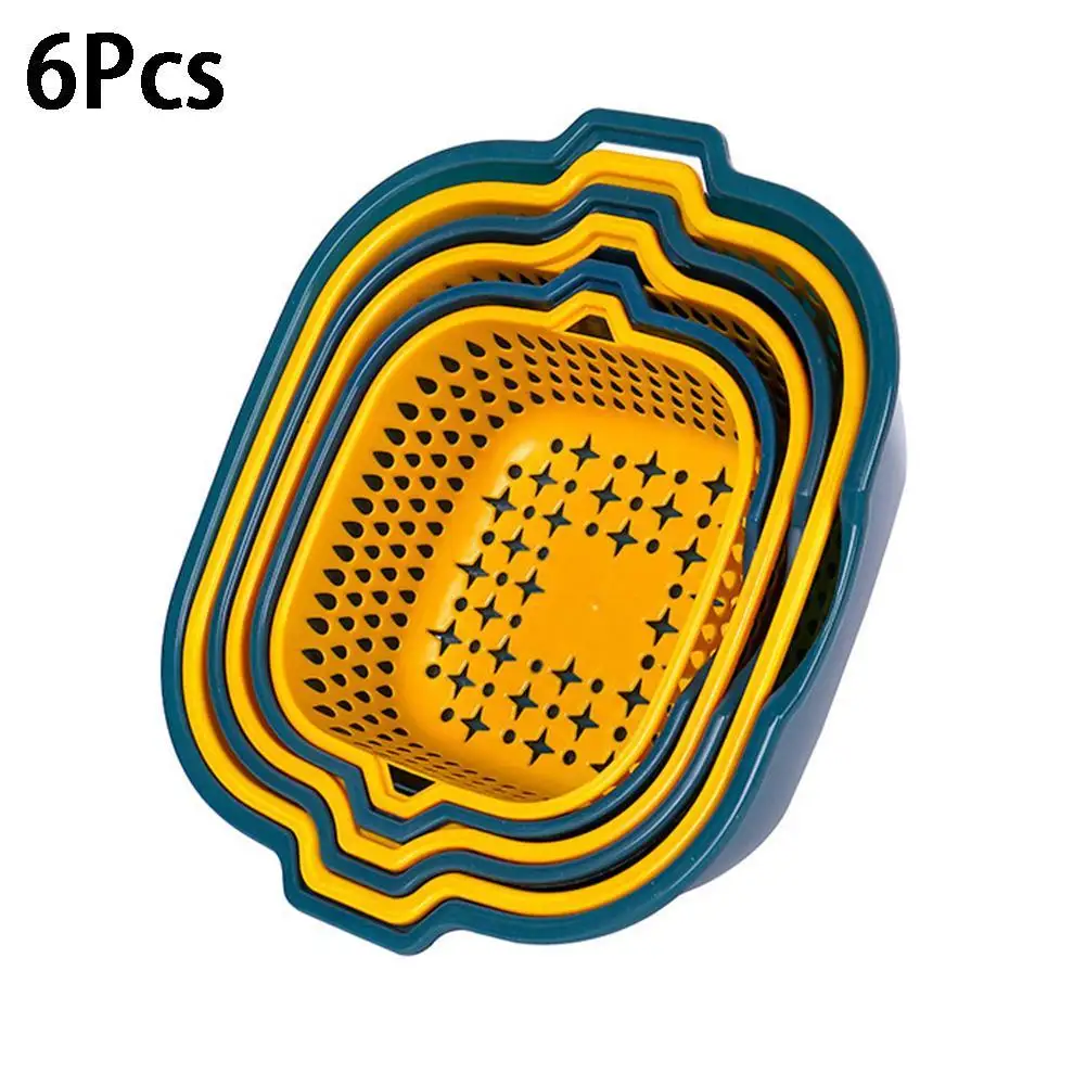 

Дренажная корзина для фруктов и овощей (набор из 6 шт.)
