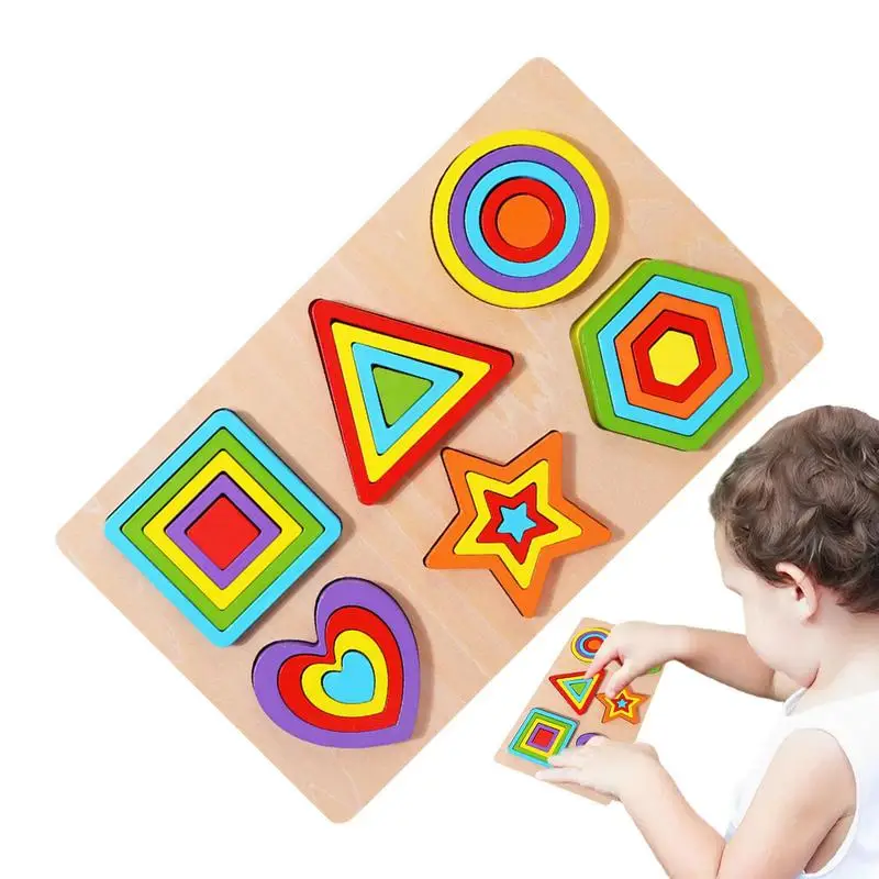 

Shape Sorter Board Montessori Shapes Puzzle Toys Toddlers Wood Blocks Shape Sorting Toys Shape Toys Early Learning Birthday Gift