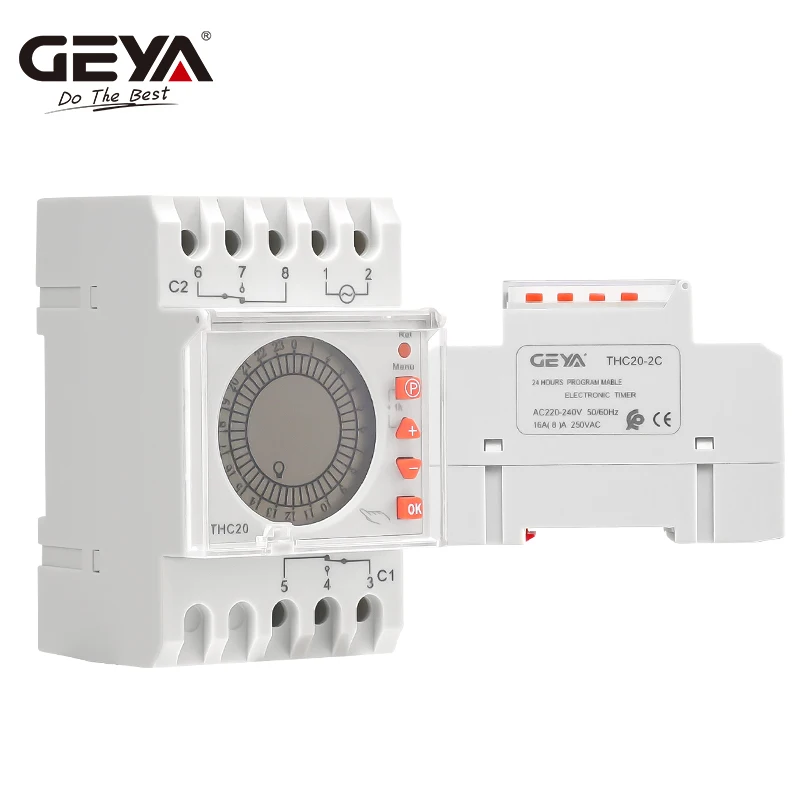 

Программируемый выключатель GEYA 24 часа 16А 20А