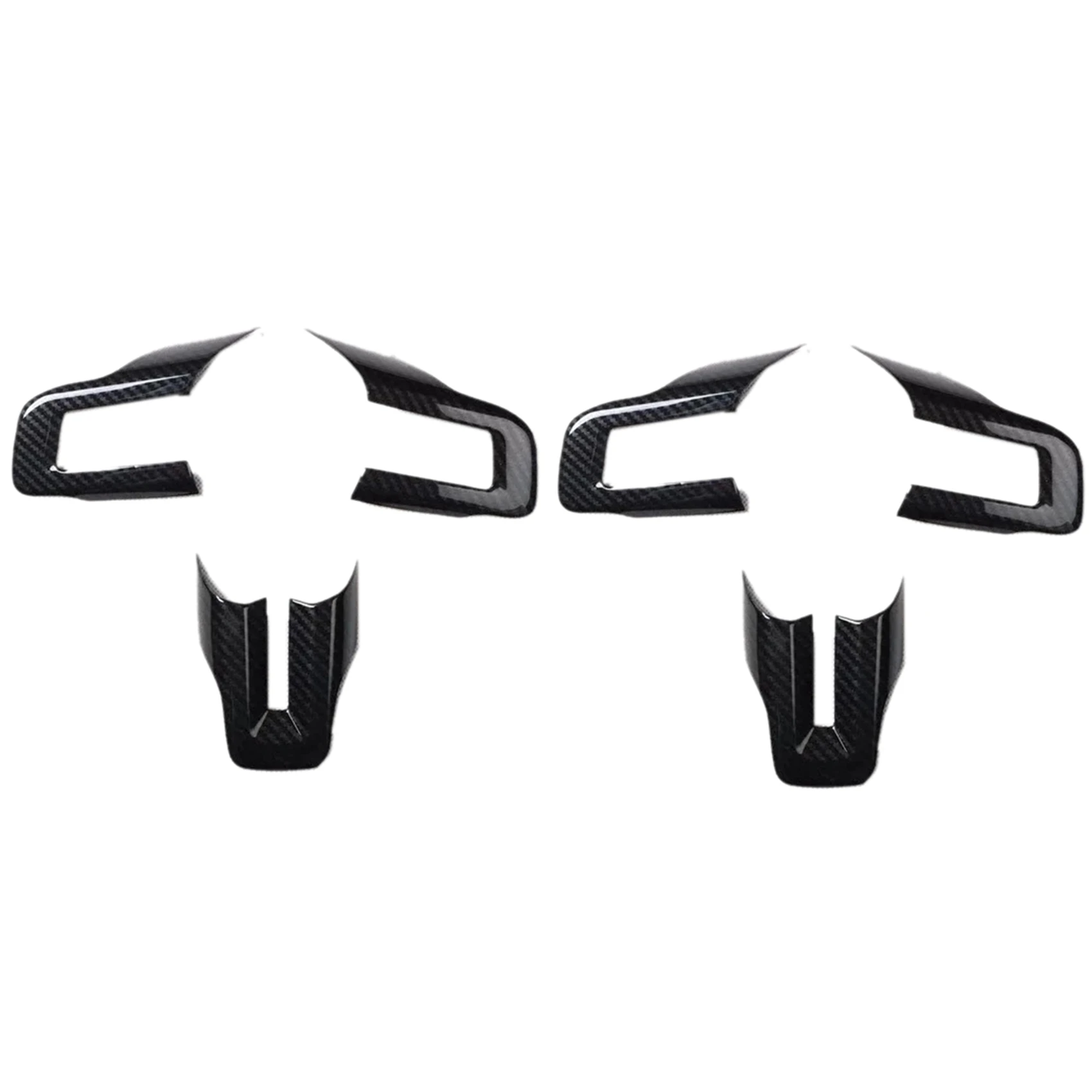 

2 шт., автомобильные молдинги из углеродного волокна для руля Ford Mustang 2015-2020