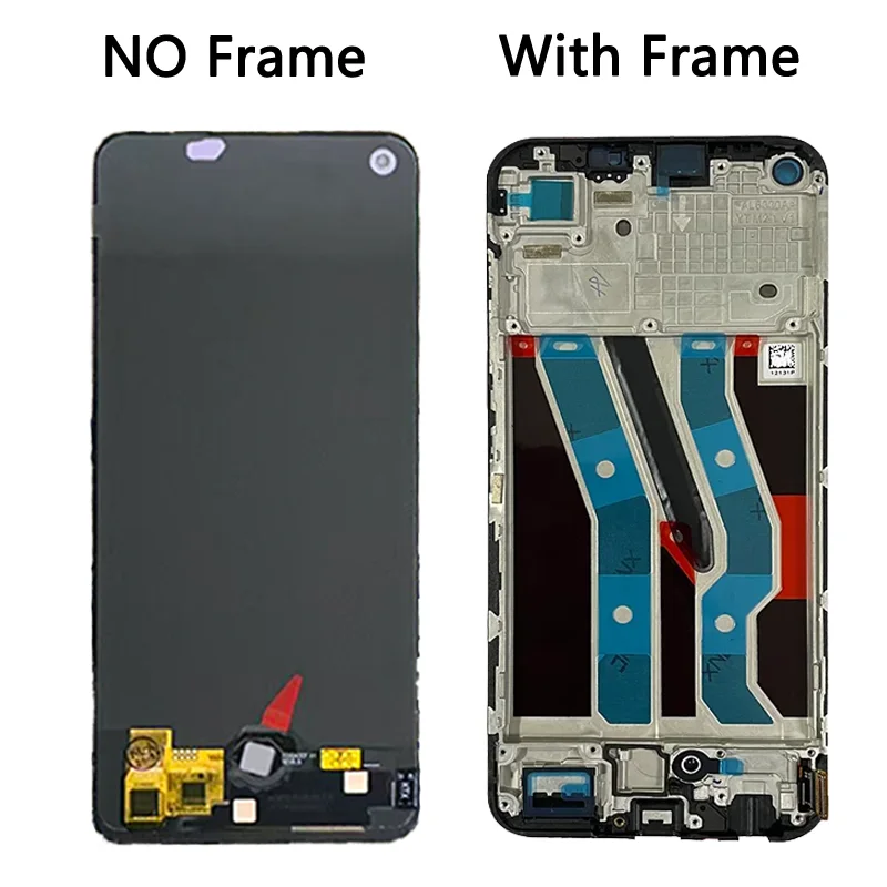 Фото 6,4-дюймовый Super AMOLED-дисплей для Oppo Realme 11 4G LCD RMX3636, сенсорный экран с рамкой, замена дисплея для Realme11 4G №4