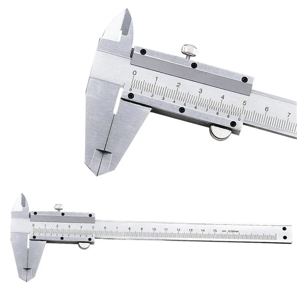 

Vernier Caliper 0-150mm 6" 0.02mm Steel Metal Calipers Gauge Micrometer Measuring Tools Digital Caliper Stainless Steel