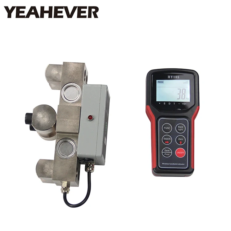 

Wireless rope load cell with HY-185 wireless indicator for hoist and crane
