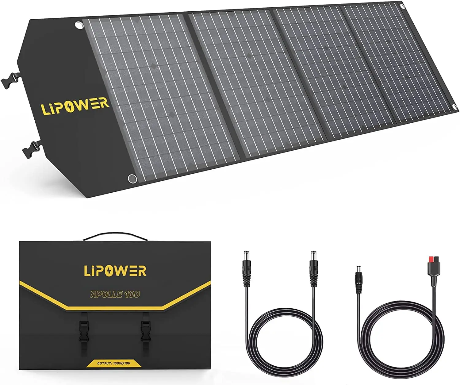 

Портативная солнечная панель 18 в, складное зарядное устройство для Jackery // FlashFish/Bluetti // Rockpals, с USB, Type-C PD