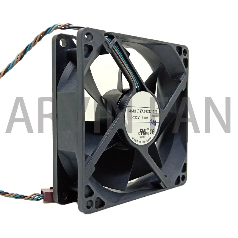 Оригинальный вентилятор 9 см 9225 дюйма 92x92x25 мм 12 В постоянного тока а 4 контакта ШИМ-вентилятор для объемного воздуха PVA092G12H охлаждающий вентилятор