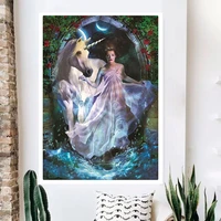 diy 5d diamond painting angel series kit lovely full drill square embroidery mosaic art picture of rhinestones home decor gifts