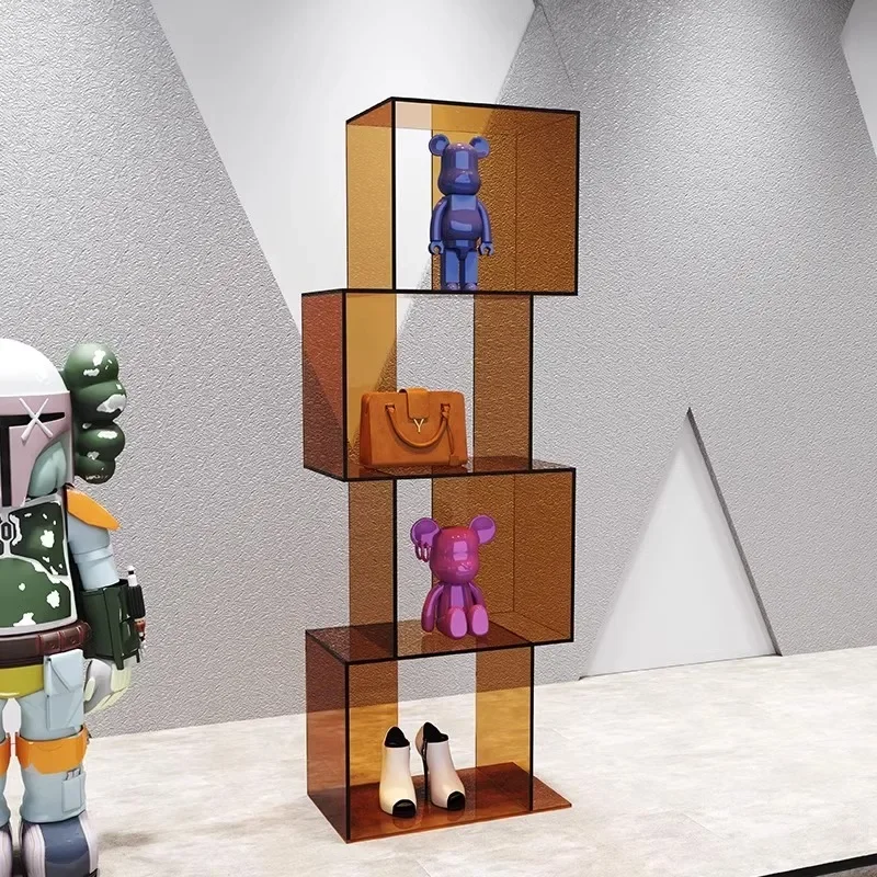 Акриловая витрина Подставка для сумок обуви в торговом центре Витрина Угловой