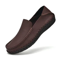 moccasins men 2022 men classic business formal shoes leather shoes non slip soft sole comfortable large size leather mens shoes