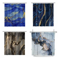 marble pattern texture abstract gradient shower curtain luxury bathroom decor home bath curtains waterproof with hooks curtains