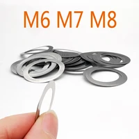 50pcs ultra thin high precision adjusting gasket stainless steel flat washer flat shim m6 m7 m8 thickness 0 1 0 2 0 3 0 5 1mm