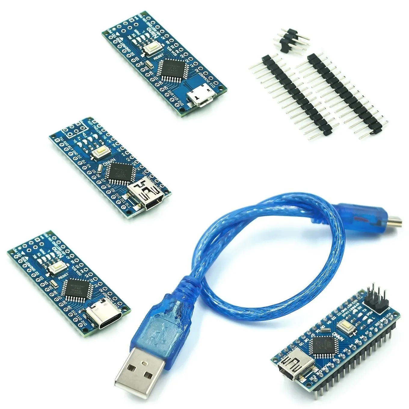 Nano Micro USB с Загрузчиком v3.0 ATMEGA328P совместимый контроллер V3 Red для Arduino CH340 драйвер 16