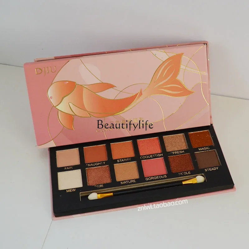 Двенадцать цветов тени для век Starlight легко окрашиваемый дымчатый макияж красный