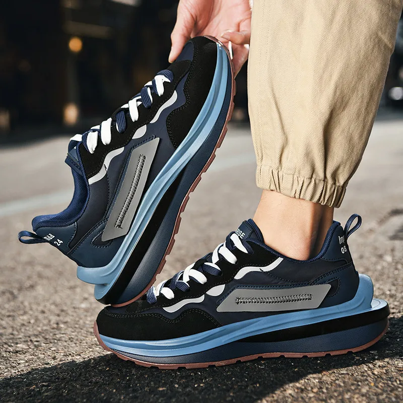 Xiaomi SALUDAS Luxury Casual Shoes Women Men's Leather Sneakers Platform Fashion Outdoor Walking Shoes Plus Size Couple Sneakers