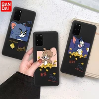 cartoon tom and jerry phone case soft for samsung galaxy note20 ultra 7 8 9 10 plus lite m21 m31s m30s m51 cover