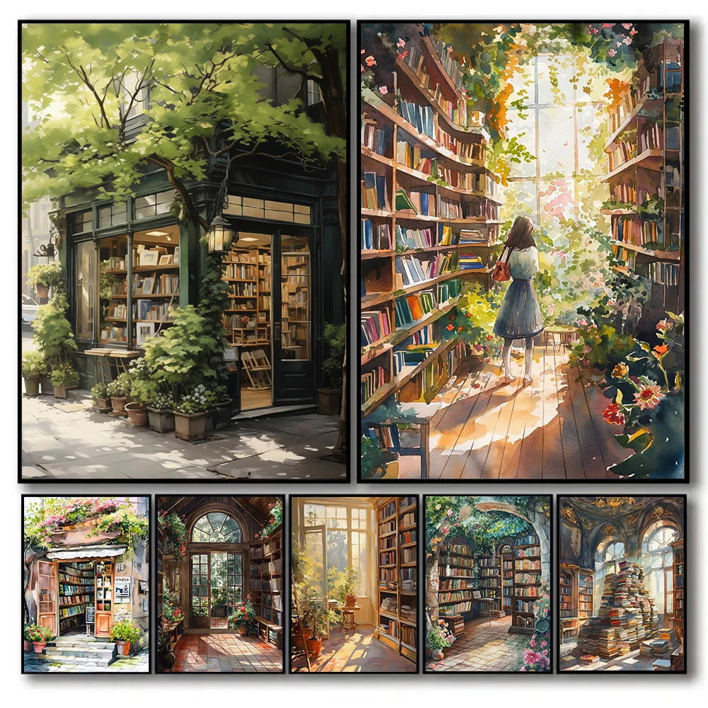 Настенная картина на холсте в винтажном стиле, размеры в ассортименте ...