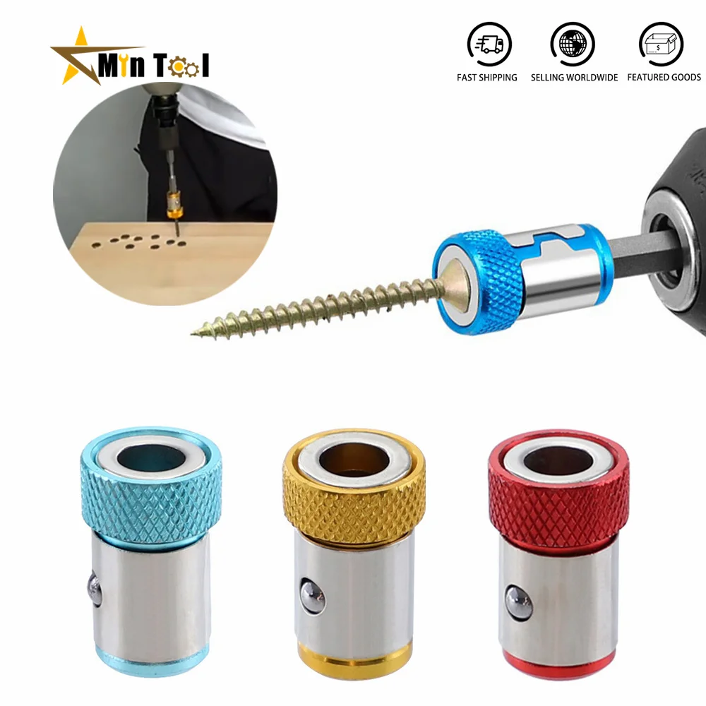 

Magnetic Ring for 6.35mm 1/4" Drill Bit Magnet Powerful Ring Strong Magnetizer Electric Screwdriver Bits Hand Tool