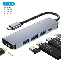 multifunction type c docking station 5 in 1 usb hub adapter to 4k hdmi with pd fast charge for macbook pro 201820172016 laptop