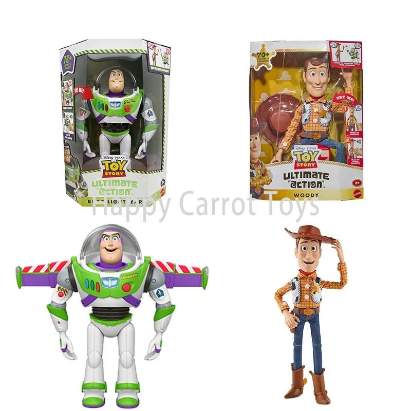 Фото Оригинальный набор интерактивных фигурок Disney Toy Story Ultimate Action: Вуди и Базз, аниматронные говорящие куклы для детей, коллекционная игрушка в подарок №1