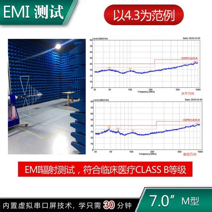 7-дюймовый интерфейс 800*480 8P экран последовательного порта серии M ЖК-экран связи 232