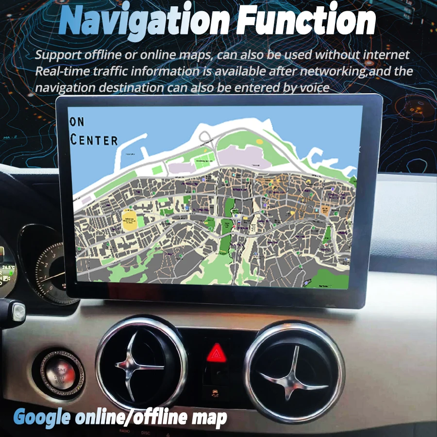 Мультимедийный видеоплеер с сенсорным экраном 13 3 дюйма для Benz Glk Glk200 Glk260 Glk300 Glk350