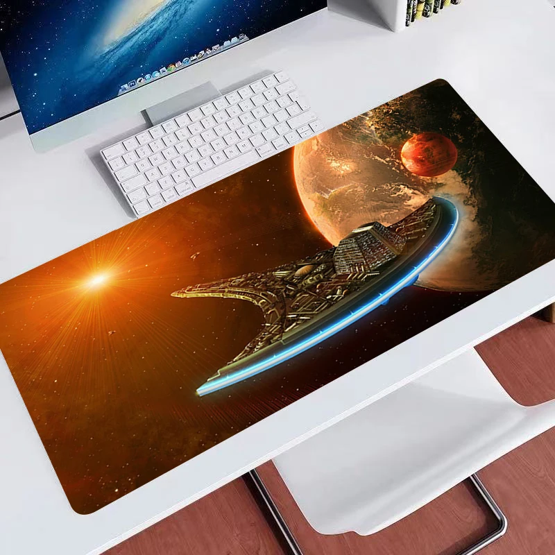 

TV Show Stargate Universe XXL Mouse Pad Gaming Accessories Gamer Keyboard Desk Mats Carpet Non-Slip Laptop Big 900X400 Mousepad