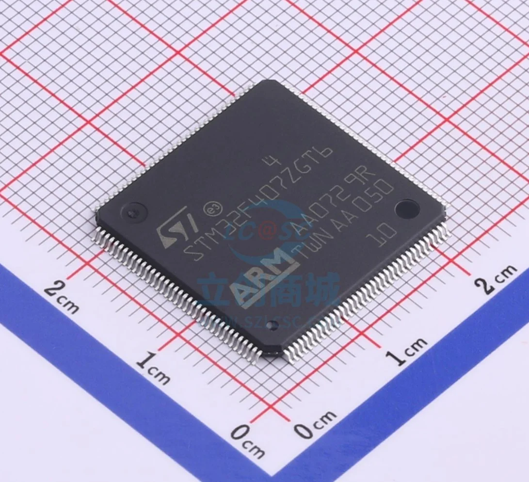 100% New Original STM32F407ZGT6 Package LQFP-144 New Original Genuine Microcontroller (MCU/MPU/SOC) IC Chi