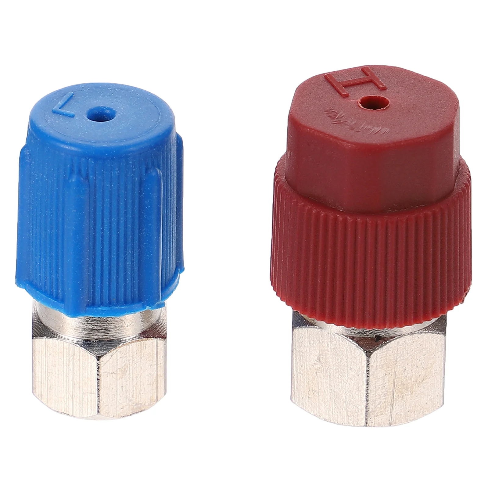 

2 Pcs Switch Mouth Gauge Kit Air Conditioner Manifold Coupler Quick Connector Hose Plastic Car Conditioning Adapters