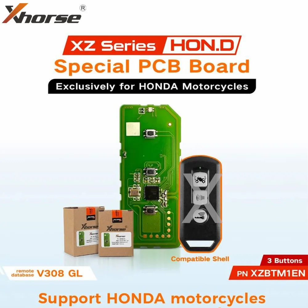 

1/3/5 шт. Xhorse XZBTM1EN специальная печатная плата, специально для Honda ключ мотоцикла