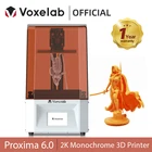 Voxelab Проксима 6,0 моно ЖК 3D принтер уф смолы принтеры 2K монохромная трафаретная 3D-печать высокоскоростной SLA 3D принтер