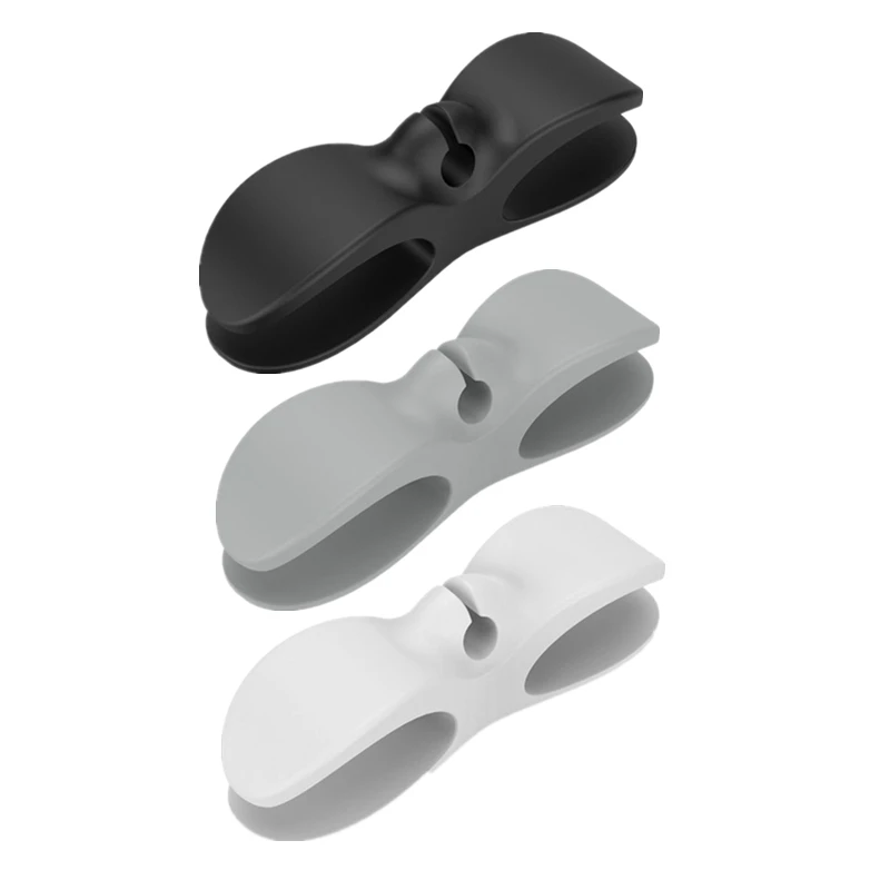 

3PCS Wire Cord Organizer Holder Cable Winder Desktop Tidy Management Clips Cable Holder Data Cell Phone Cable Storage Line Clips