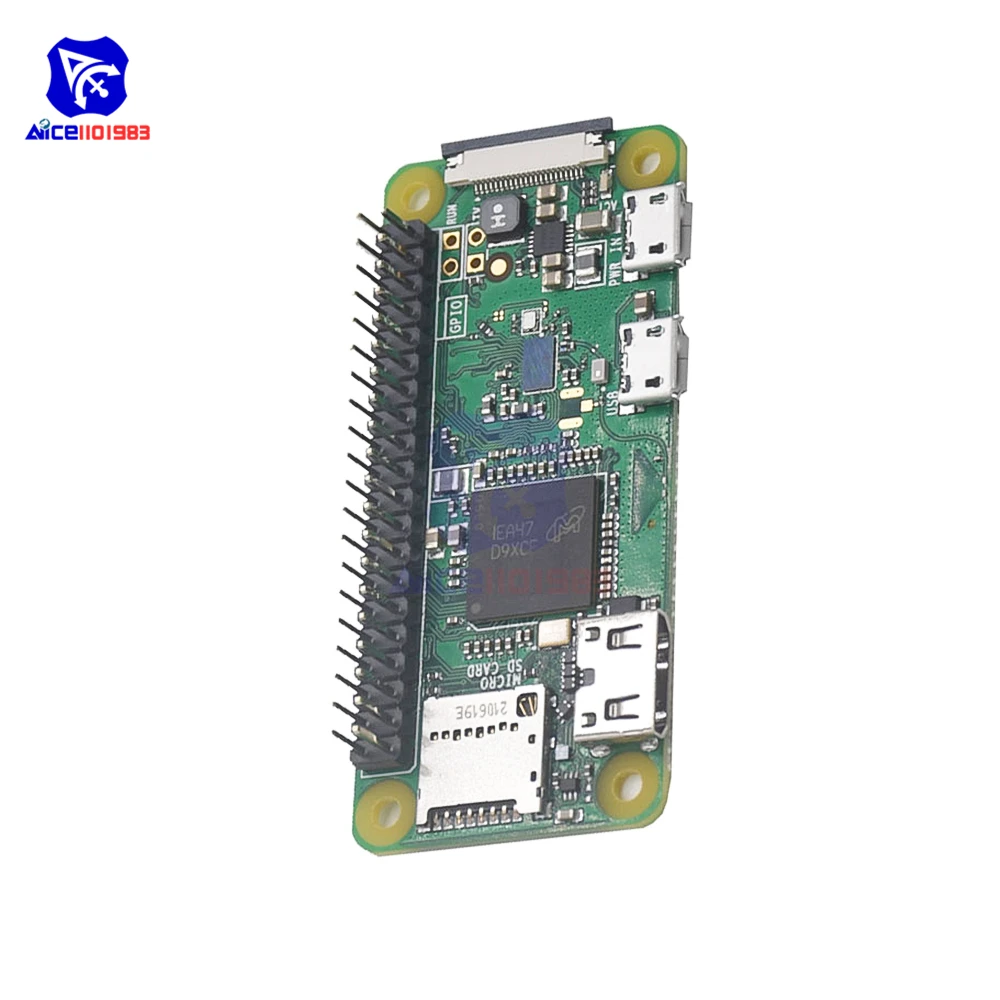 

Raspberry Pi Zero W V1.3 1GHz 512MB with Integrated Wireless WiFi & Bluetooth Module with Dual Micro USB Port Expansion Board