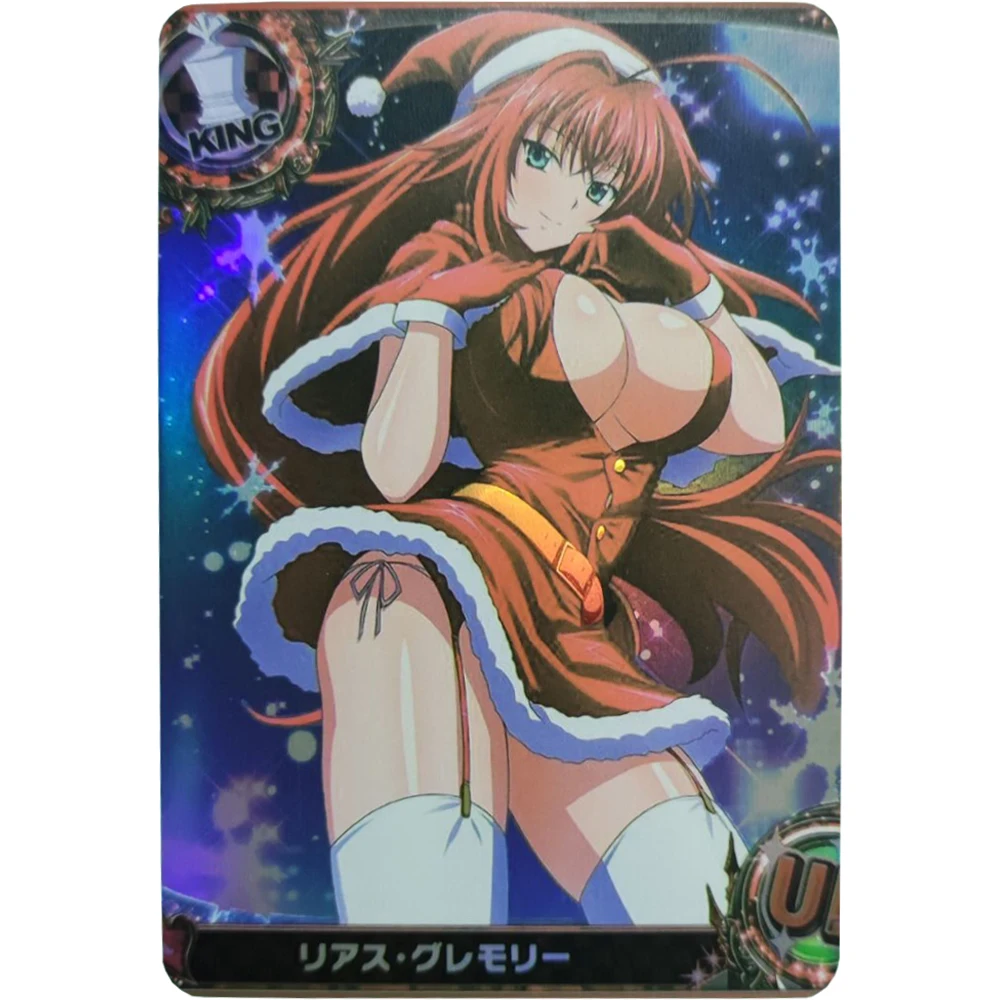 

9Pcs/set Anime Girls flash cards Devil's High School Rias Gremory Asia Argento ACG Sexy Kawaii Game Anime Collection Cards Toys