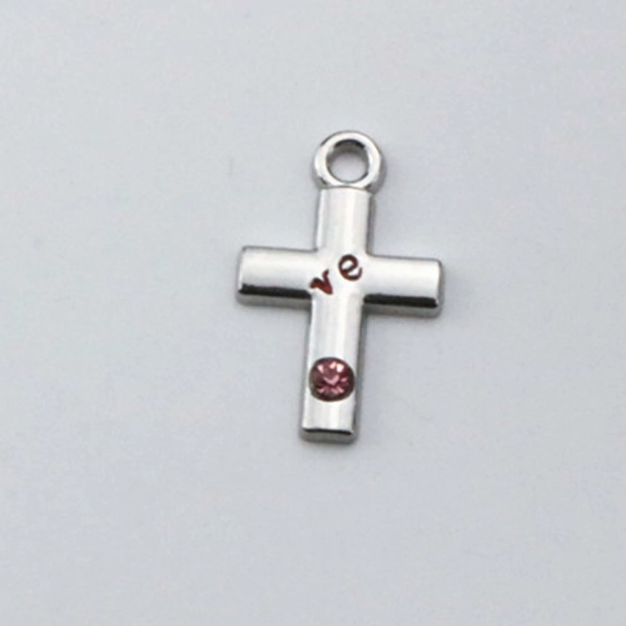 2PCS-20PCS/Lot 23x14mm Silver Couple Round Cross Pendant DIY Men and Women Necklace Bracelet Keychain Jewelry Charm Accessories