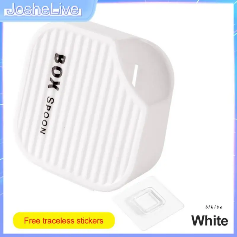 

Держатель для ложки для риса, настенный откидной Чехол без отверстий, автоматическое закрытие крышки, легкая в уходе кухонная Подставка для ложки для риса