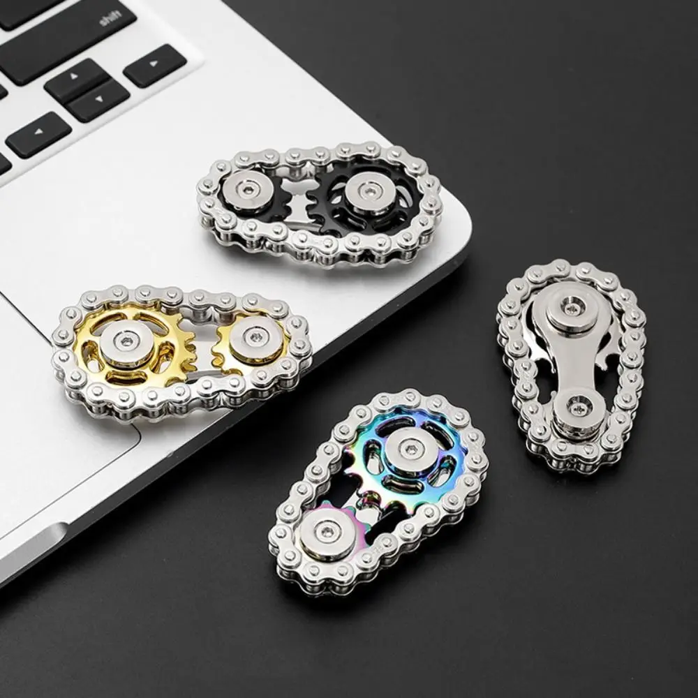 Цепи Шестерня Непоседа Спиннер Волчок Звездочка на кончике пальца Ручной Цепная