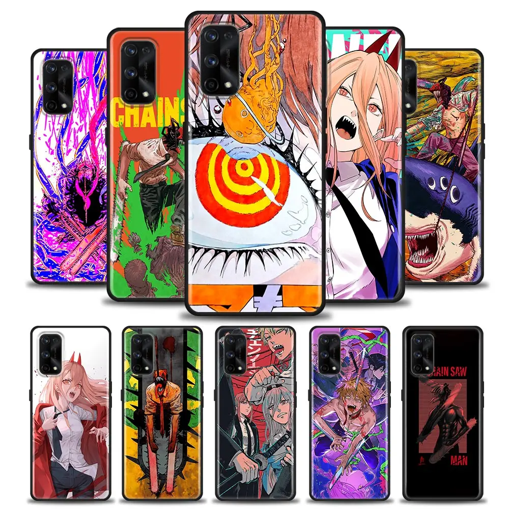 

Japan Anime Power Chainsaw Man For Cover Realme GT Master Neo 2 3 GT2 Pro GT 5G Case Realme C35 C21Y C25 C33 C11 C12 Soft Fundas