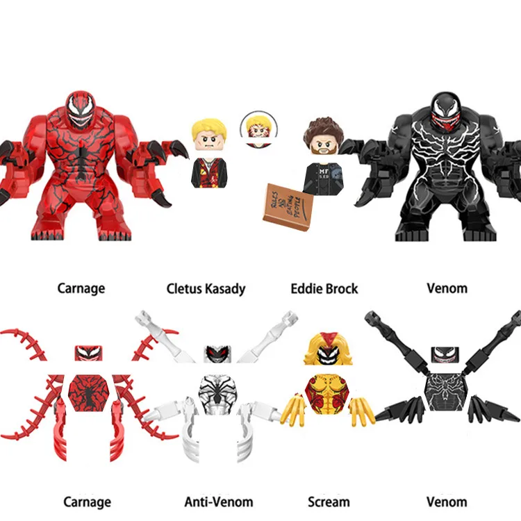 

Новинка 2021, строительные блоки с супергероями Marvel, строительные блоки Эдди Брока, супергероев, фигурки, игрушки, подарок для детей