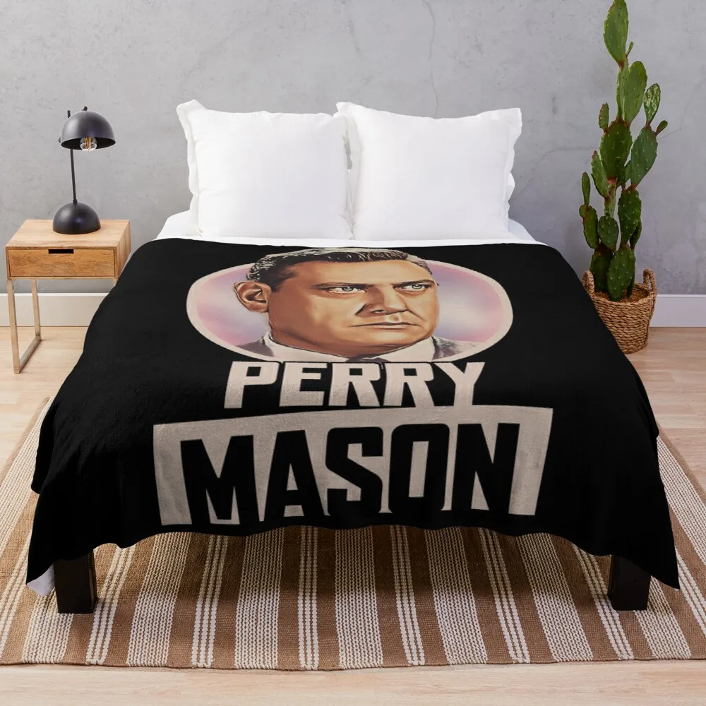 

Perry Mason Throw Blanket Personalized Gift