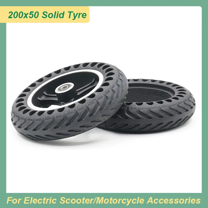 

8 Inch 8.0x2.0 Solid Honeycomb Tire 200x50 Tubeless Tyres KUGOO S1 C3 S3 Pro Jilong Electric Scooter Explosion-proof Solid Tire