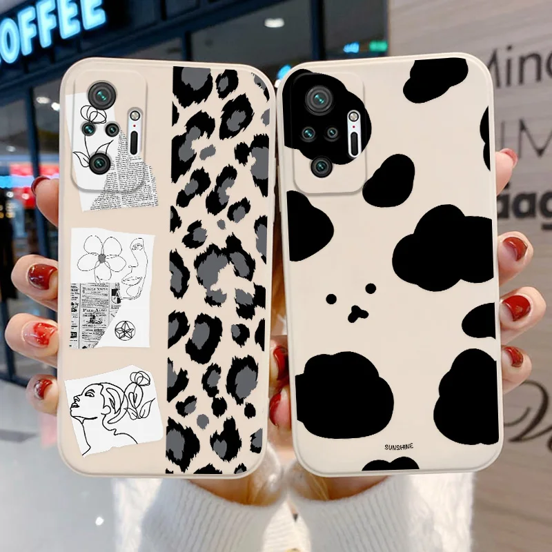 

Poco M4 Pro Case For Xiaomi Mi 11 Lite Case Leopard Funda Poco X3 Pro F3 M3 Redmi Note 10 Pro 9 8 7 9A 9C Mi 10T Silicon Covers