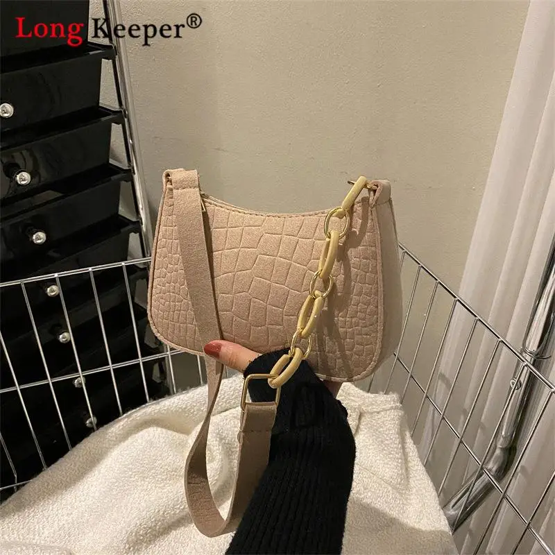 

Fashion Crossbody Bags for Women Vintage Pu Shoulder Bag Handbag Luxury Designer Advanced Texture Armpit Saddle Bags New Purses