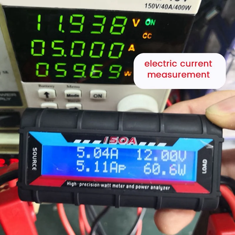 Ваттметр с ЖК-дисплеем и подсветкой 150 А 1 шт.