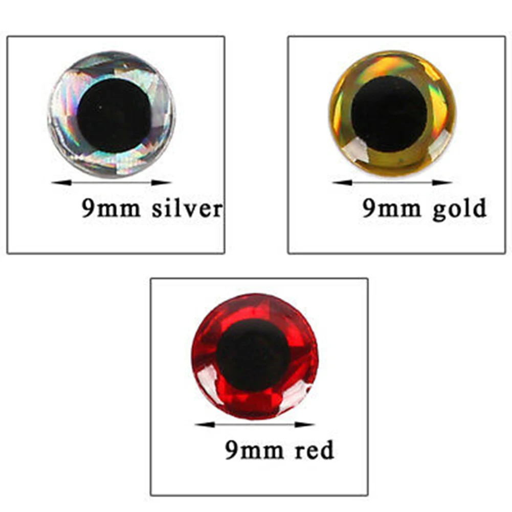 

High Quality Hot Practical Durable Fish Eye Fisheye Adhesive Professional Tackle 100pcs 3D Dolls Fish Fly Tying
